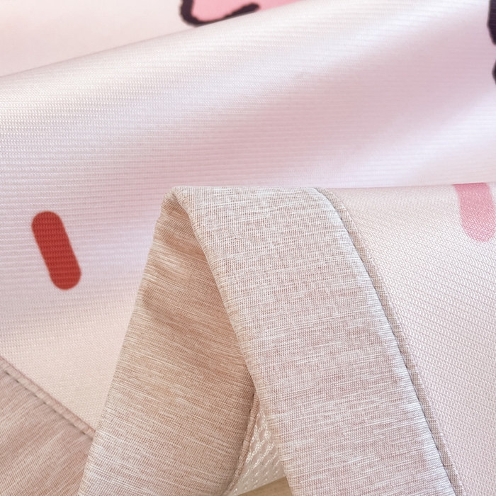 91家纺网 家纺一手货源 找家纺 博雅 2025新款miiiiichan正版权A类大版数码印花1200D冰丝凉席席子 甜甜圈女孩