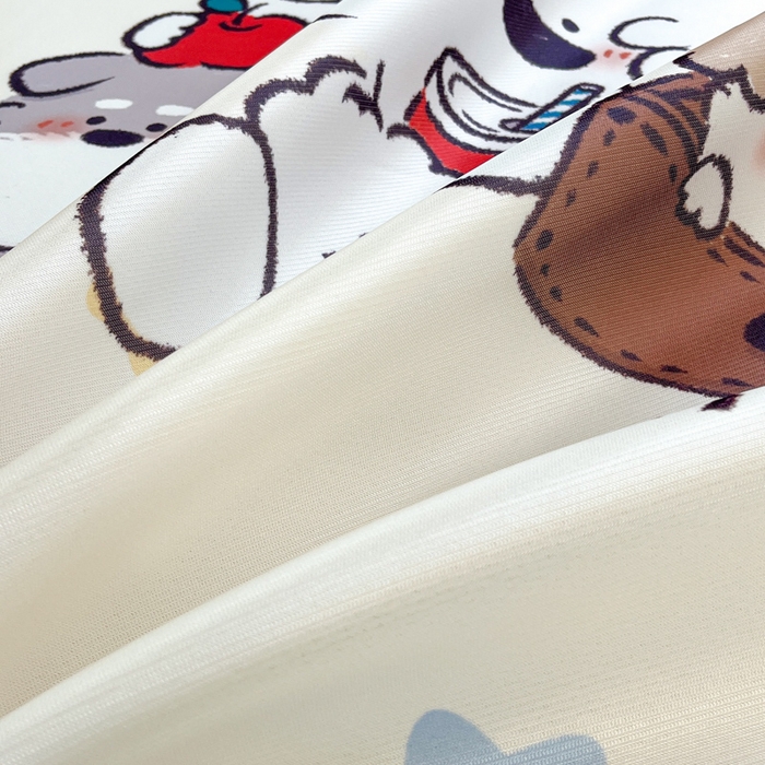 91家纺网 家纺一手货源 找家纺 博雅 2025新款miiiiichan正版权A类大版数码印花1200D冰丝凉席席子 星愿小狗