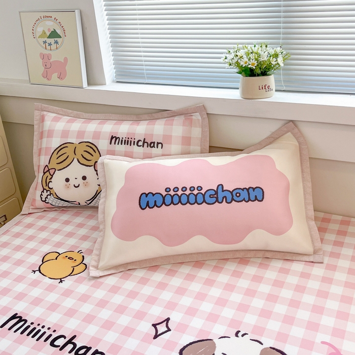 91家纺网 家纺一手货源 找家纺 博雅 2025新款miiiiichan正版权A类大版数码印花1200D冰丝凉席席子 狗狗乐园