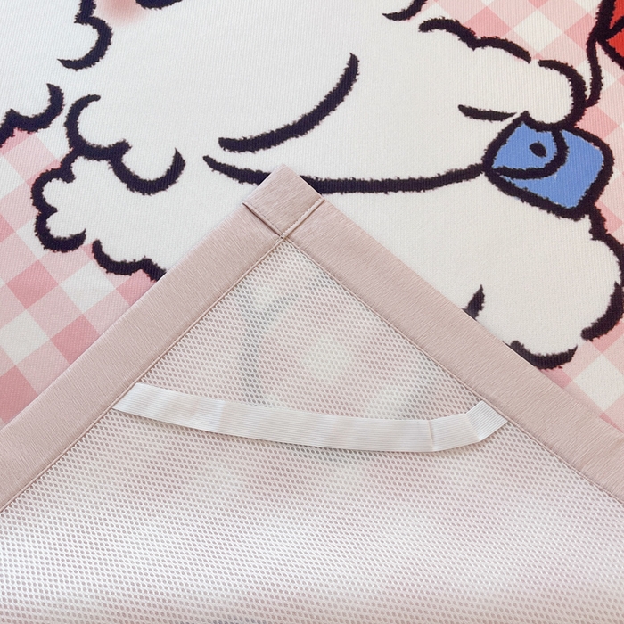 91家纺网 家纺一手货源 找家纺 博雅 2025新款miiiiichan正版权A类大版数码印花1200D冰丝凉席席子 狗狗乐园