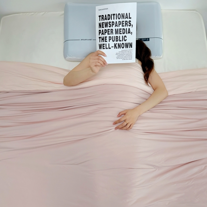 91家纺网 家纺一手货源 找家纺 兜米家居 2025亚朵同款夏季深睡被pro2夏凉被可机洗空调被透气被子 橘雾粉pro2