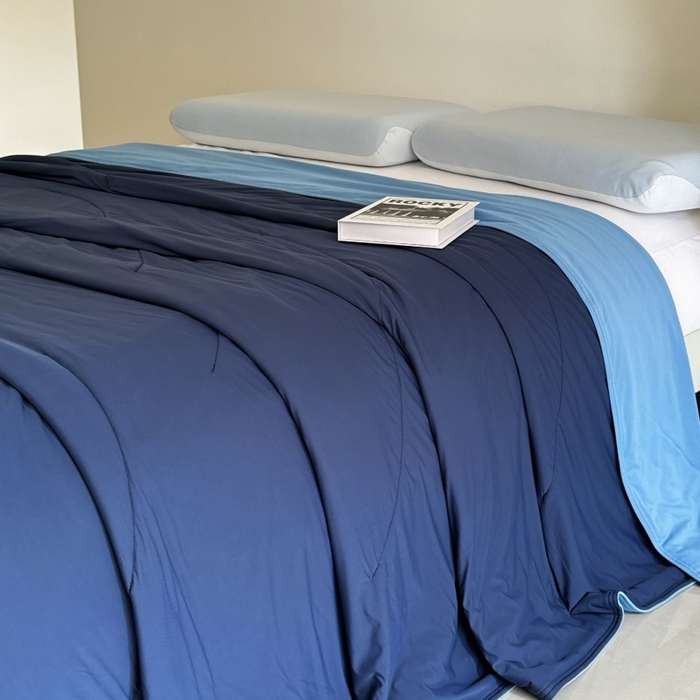 91家纺网 家纺一手货源 找家纺 兜米家居 2025亚朵同款夏季深睡被pro2夏凉被可机洗空调被透气被子 深蓝