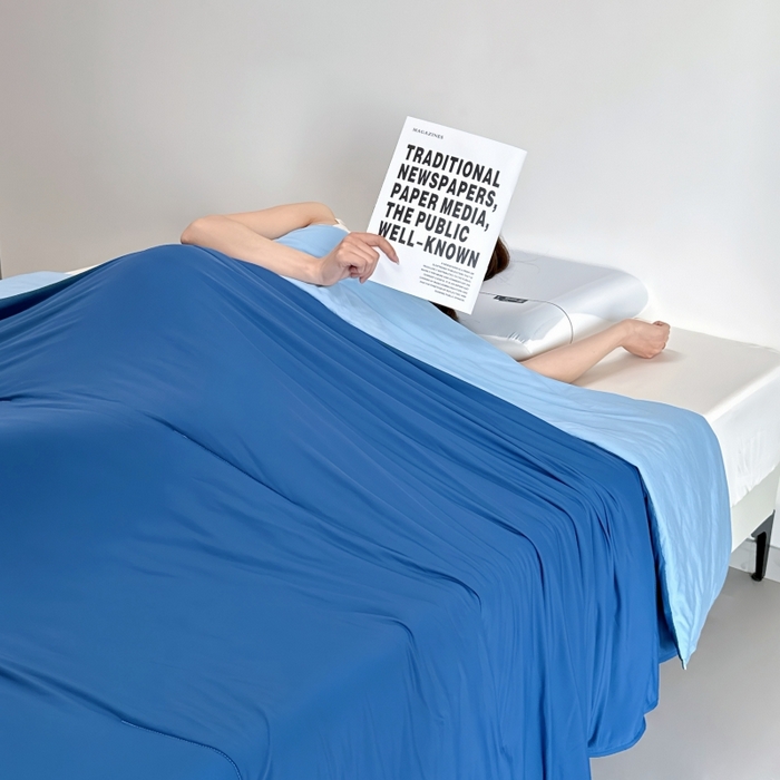 兜米家居 2025亚朵同款夏季深睡被pro2夏凉被可机洗空调被透气被子 深睡蓝Pro2