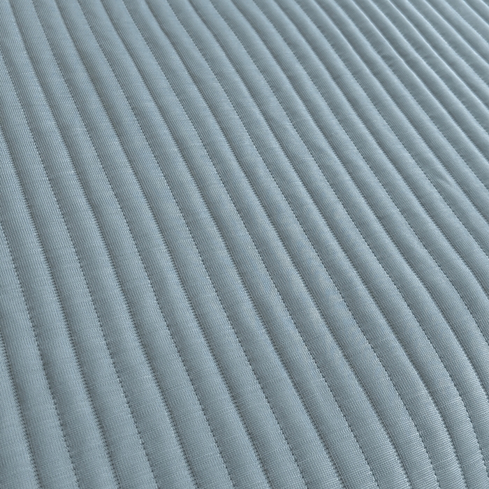 91家纺网 家纺一手货源 找家纺 金艾草 2025新款冰丝绸夏凉被 冰丝绸-蓝色