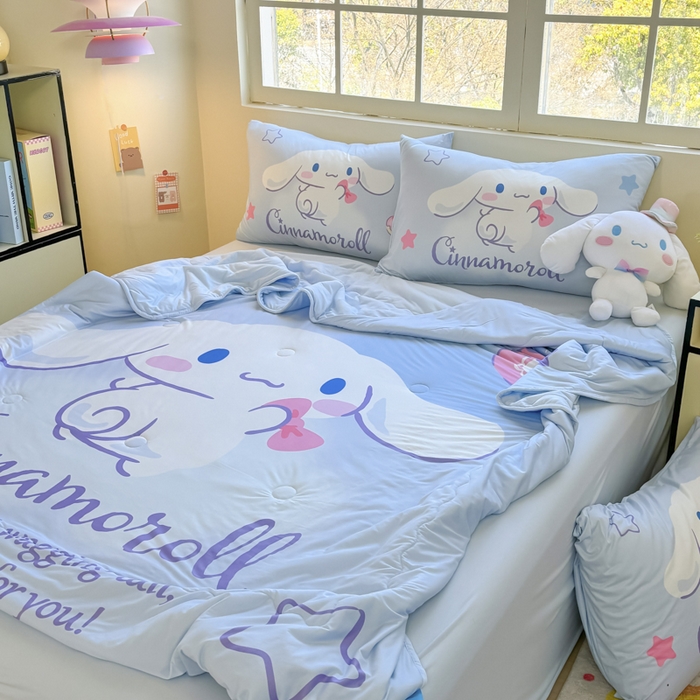 91家纺网 家纺一手货源 找家纺 花满路 2025新款儿童针织棉夏被-大床图 玉桂狗