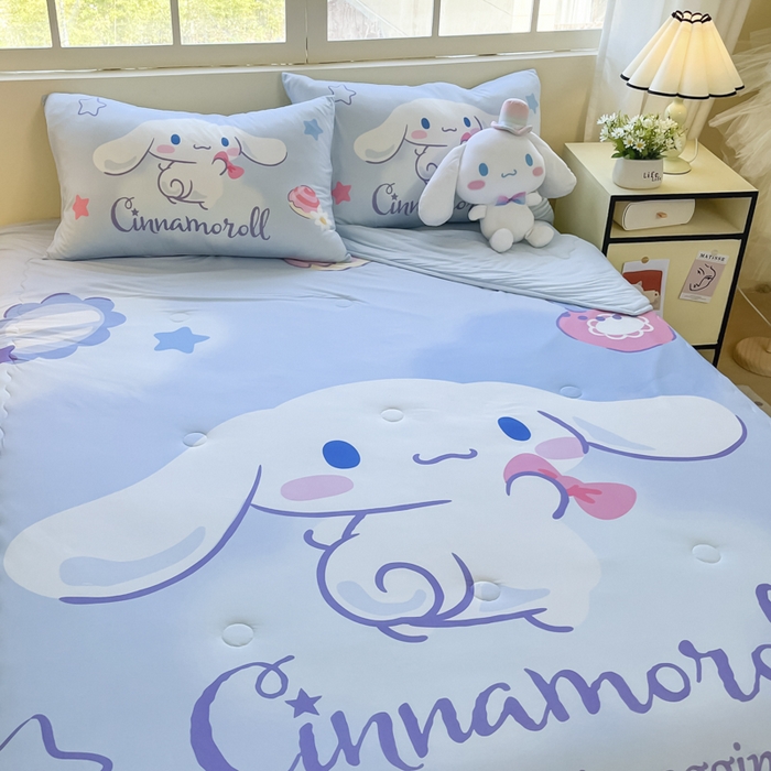 91家纺网 家纺一手货源 找家纺 花满路 2025新款儿童针织棉夏被-大床图 玉桂狗