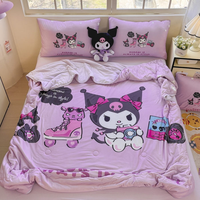 花满路 2025新款儿童针织棉夏被-大床图 库洛米