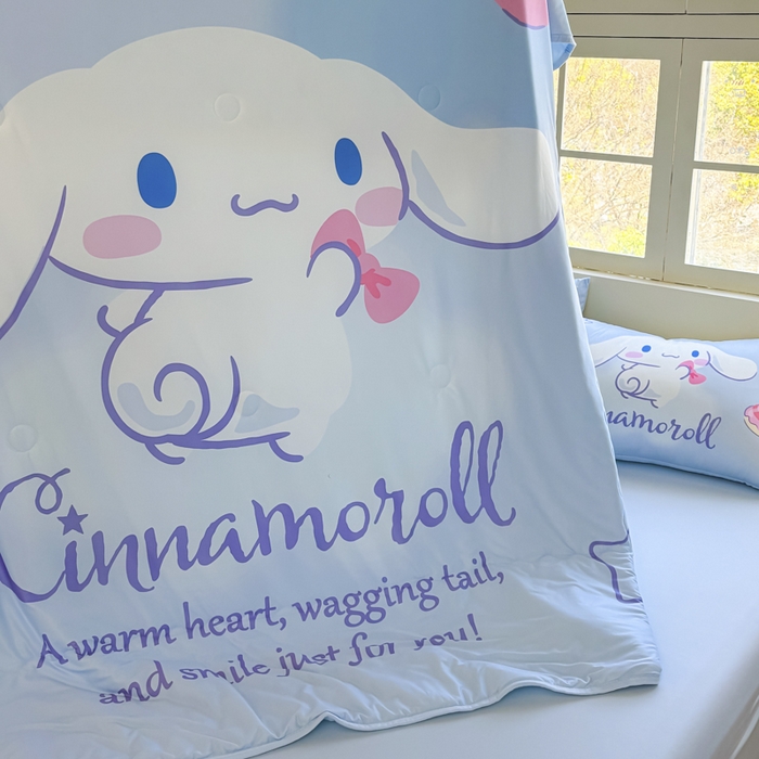 91家纺网 家纺一手货源 找家纺 花满路 2025新款儿童针织棉夏被-大床图 玉桂狗