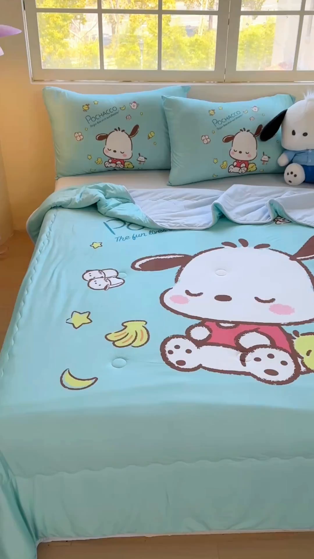 91家纺网 家纺一手货源 找家纺 花满路 2025新款儿童针织棉夏被-大床图 卡帕狗