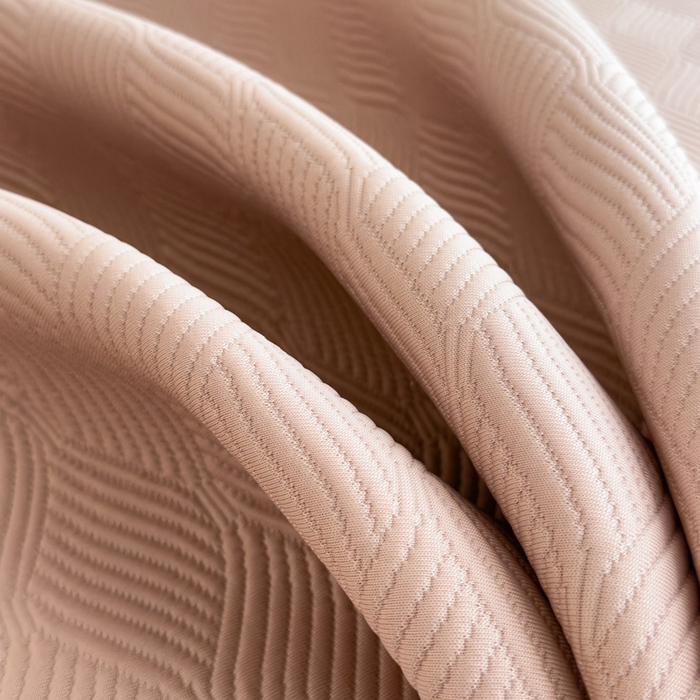 91家纺网 家纺一手货源 找家纺 席世家 2025春夏新款430g凉感豆豆床裙席凉席席子-幻影系列 幻影-蜜裸粉