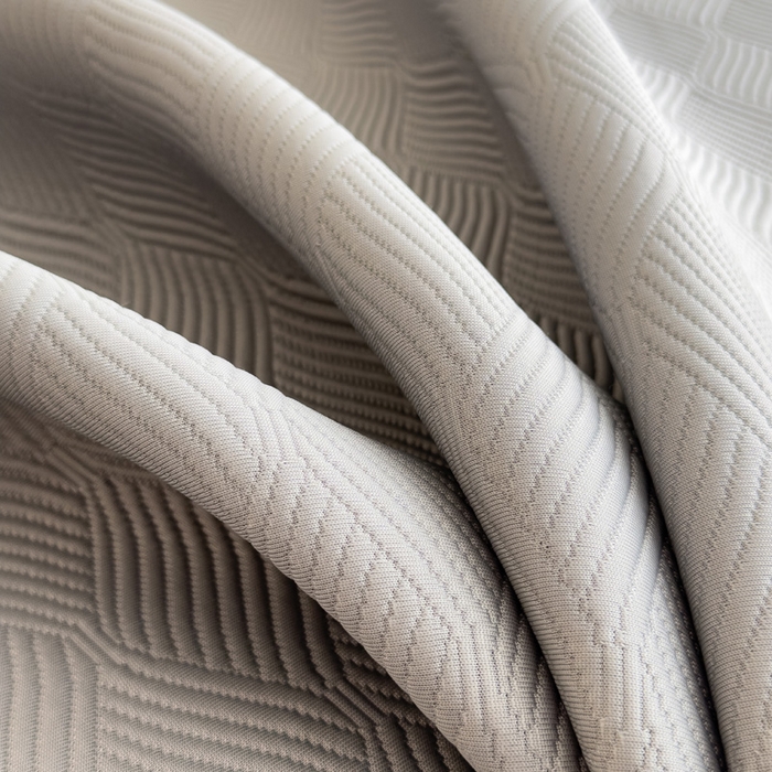 91家纺网 家纺一手货源 找家纺 席世家 2025春夏新款430g凉感豆豆床裙席凉席席子-幻影系列 幻影-松灰