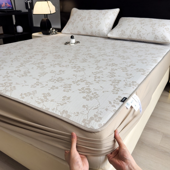 91家纺网 家纺一手货源 找家纺 （总）席世家 2025春夏新款冰豆豆花卉卡通凉席席子