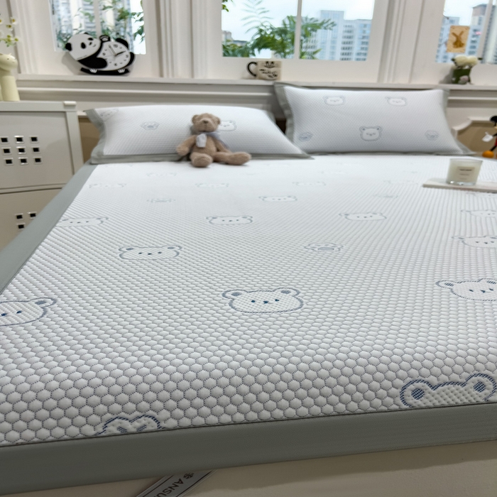 91家纺网 家纺一手货源 找家纺 （总）席世家 2025春夏新款冰豆豆花卉卡通凉席席子