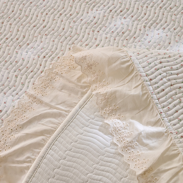 91家纺网 家纺一手货源 找家纺 X猫先生 2025新款全棉纯棉双层纱床盖炕盖夹棉床单床褥（A类母婴级） 云槿