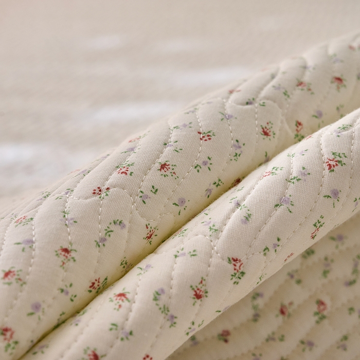 91家纺网 家纺一手货源 找家纺 X猫先生 2025新款全棉纯棉双层纱床盖炕盖夹棉床单床褥（A类母婴级） 云槿