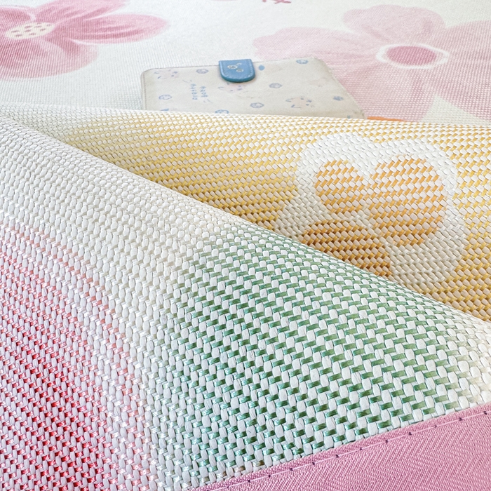 91家纺网 家纺一手货源 找家纺 慕希家纺 2025新款A类抗菌数码印花冰藤席凉席席子 花满园