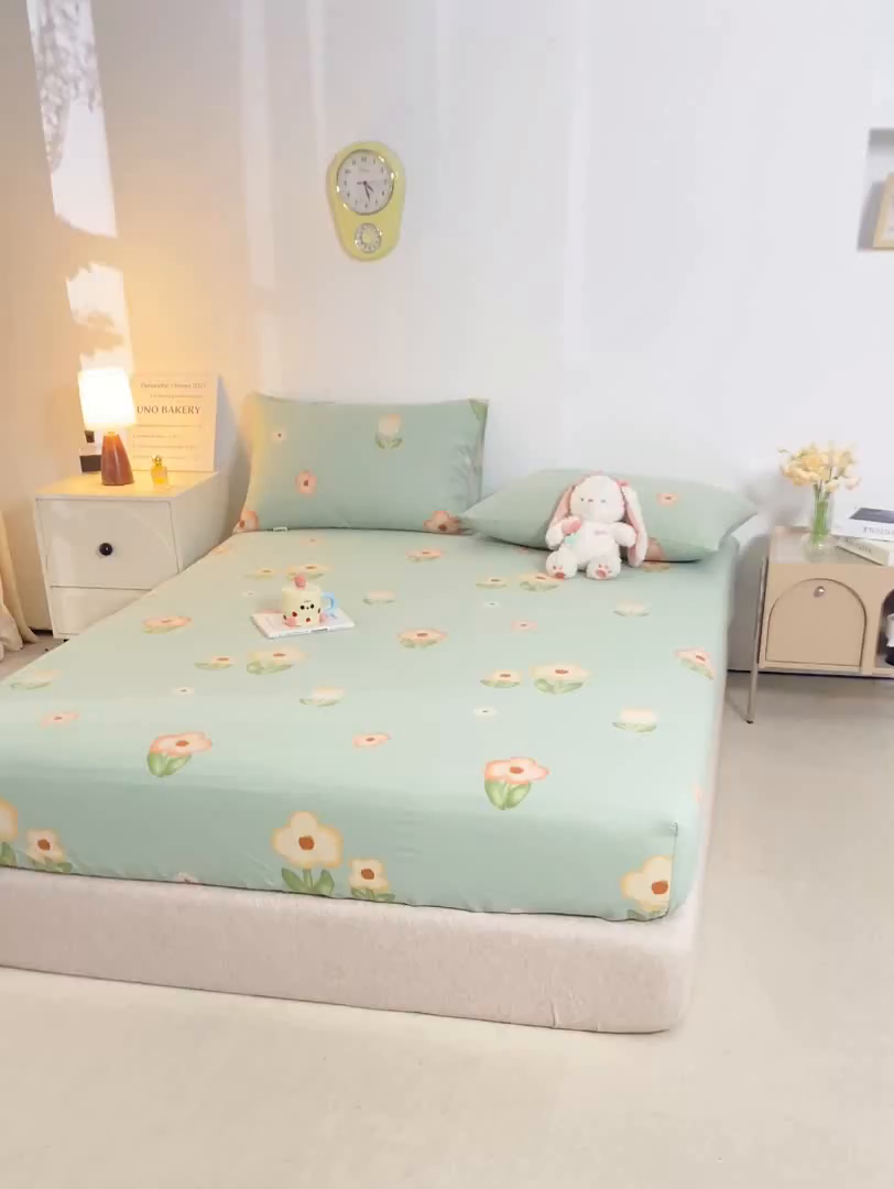 91家纺网 家纺一手货源 找家纺 （总）米柳家纺 2025新款原棉老粗布印花床笠系列