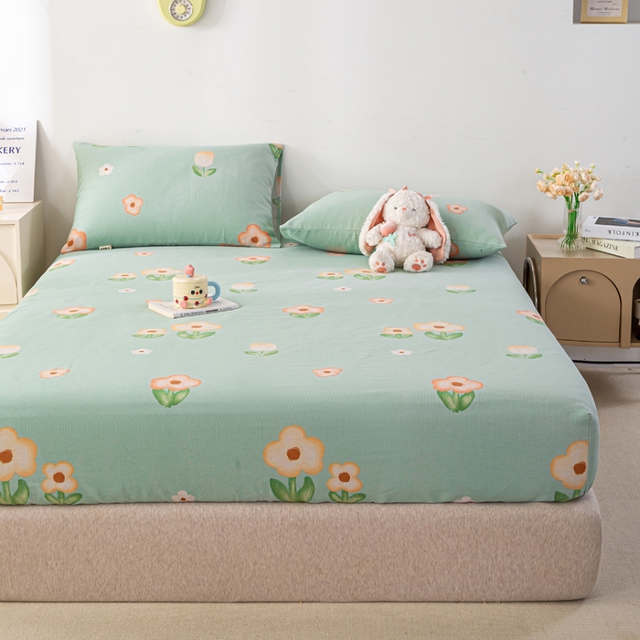 91家纺网 家纺一手货源 找家纺 （总）米柳家纺 2025新款原棉老粗布印花床笠系列