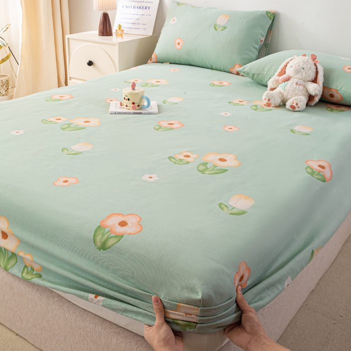 91家纺网 家纺一手货源 找家纺 （总）米柳家纺 2025新款原棉老粗布印花床笠系列