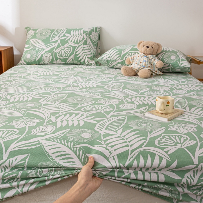 91家纺网 家纺一手货源 找家纺 （总）米柳家纺 2025新款原棉老粗布印花床笠系列