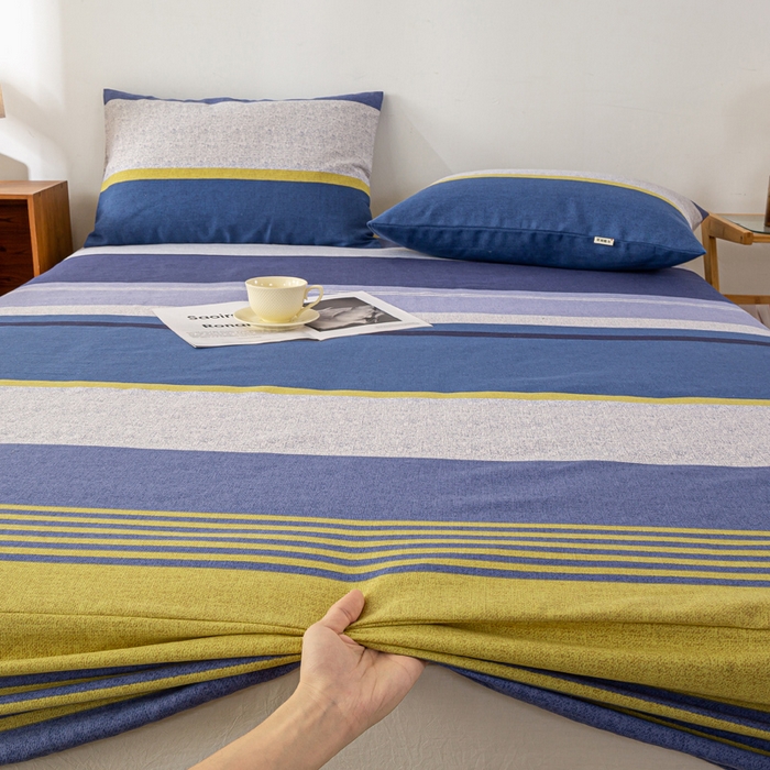 91家纺网 家纺一手货源 找家纺 （总）米柳家纺 2025新款原棉老粗布印花床笠系列