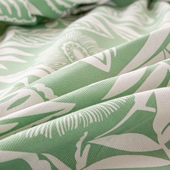 91家纺网 家纺一手货源 找家纺 米柳家纺 2025新款原棉老粗布印花床笠系列 花香床笠款