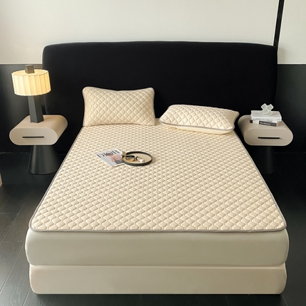 91家纺网 家纺一手货源 找家纺 （总）欧邦 2025新款加厚纯色凉席四件套--凉席三件套