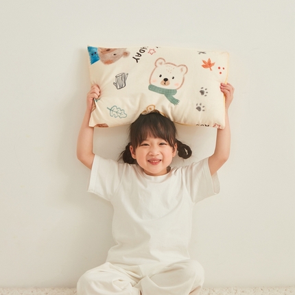 91家纺网 家纺一手货源 找家纺 （总）艾佳宝贝 2025新款A类全棉纯棉儿童单枕套多尺寸可拆式枕头