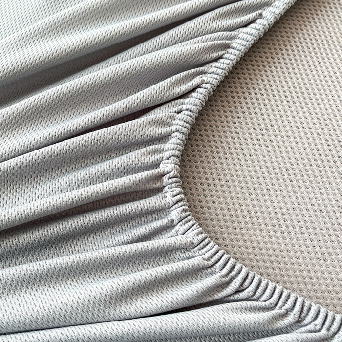 91家纺网 家纺一手货源 找家纺 子曰 2025新款高定版A类PE聚乙烯凉感凉席提花凉席床笠 魅野-蓝【床笠款】