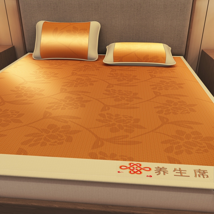 91家纺网 家纺一手货源 找家纺 迪乐妮 2025新款藤席养身席 单面席—繁花锦