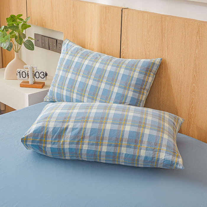 91家纺网 家纺一手货源 找家纺 创优家纺 2025新款无印风格子新疆棉夏被空调被纯棉花被夏被子薄被芯水洗棉包检测 简兮蓝