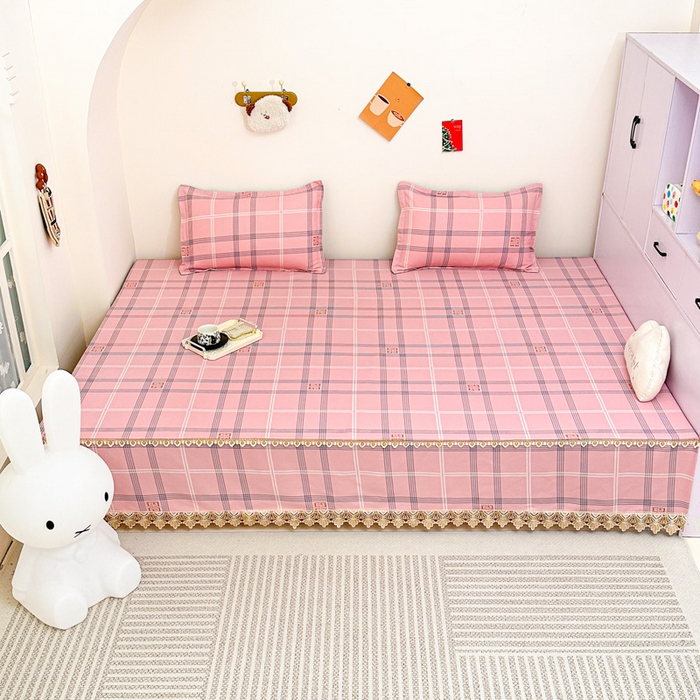 91家纺网 家纺一手货源 找家纺 手艺人家纺 2025新款亲肤舒适老粗布单层炕盖榻榻米炕垫 LDK05