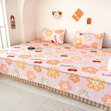 手艺人家纺 2025新款亲肤舒适老粗布单层炕盖榻榻米炕垫 LDK20