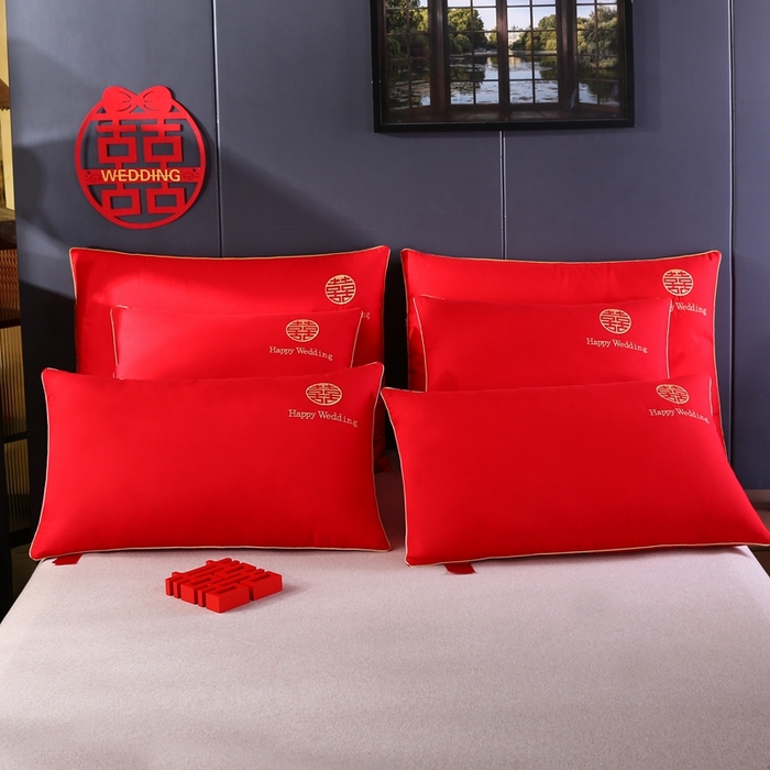 91家纺网 家纺一手货源 找家纺 （总）贤内助家纺 2025新款婚庆枕芯简爱系列-信封枕48*74/方抱枕60*60/大靠枕60*80