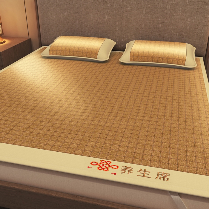 91家纺网 家纺一手货源 找家纺 迪乐妮 2025新款藤席养身席 单面席—经典格