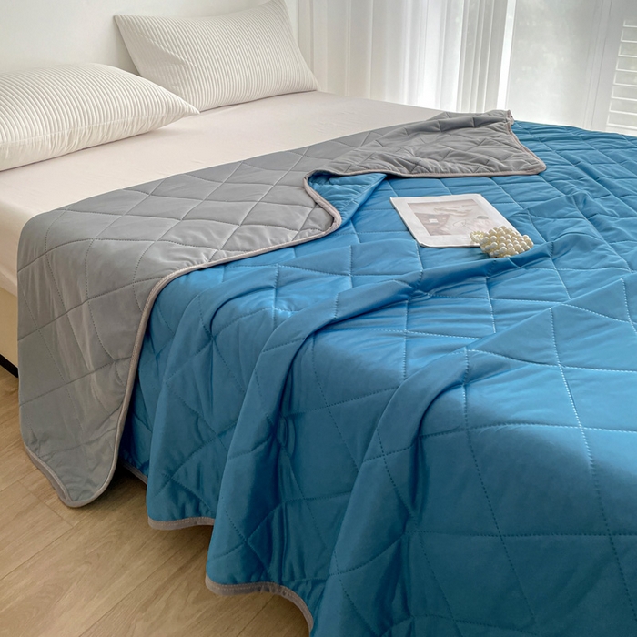 91家纺网 家纺一手货源 找家纺 （总）富艺隆 2025新款纯色凉感丝夏被