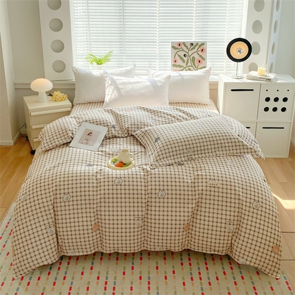 凯磊2025新款老粗布印花单品被套被套单件 格韵雅眠
