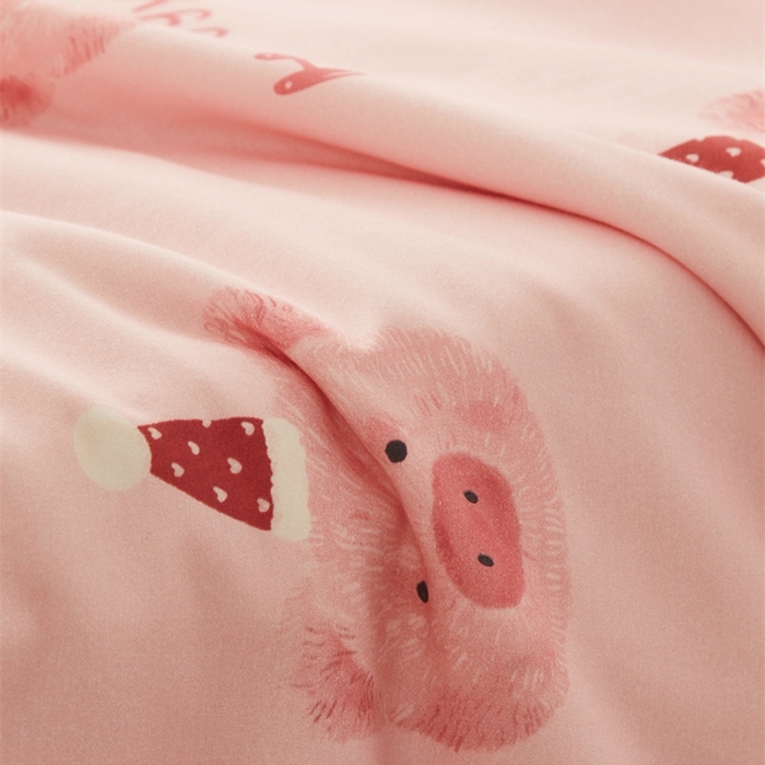 91家纺网 家纺一手货源 找家纺 艾佳宝贝 2025新款A类全棉纯棉儿童单枕套多尺寸可拆式枕头 乖巧萌猪