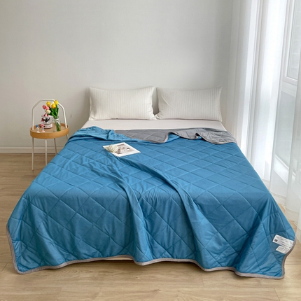 91家纺网 家纺一手货源 找家纺 （总）富艺隆 2025新款大豆云暖被二合一子母被提花水洗棉双层纱加厚冬被春秋被