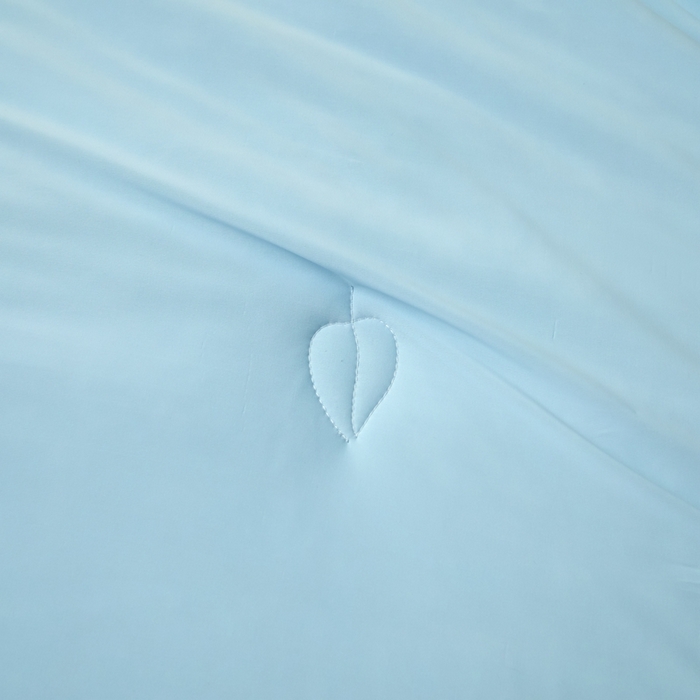 91家纺网 家纺一手货源 找家纺 欧邦 2025新款全消光冰皮凉感锦氨夏被 琉璃蓝