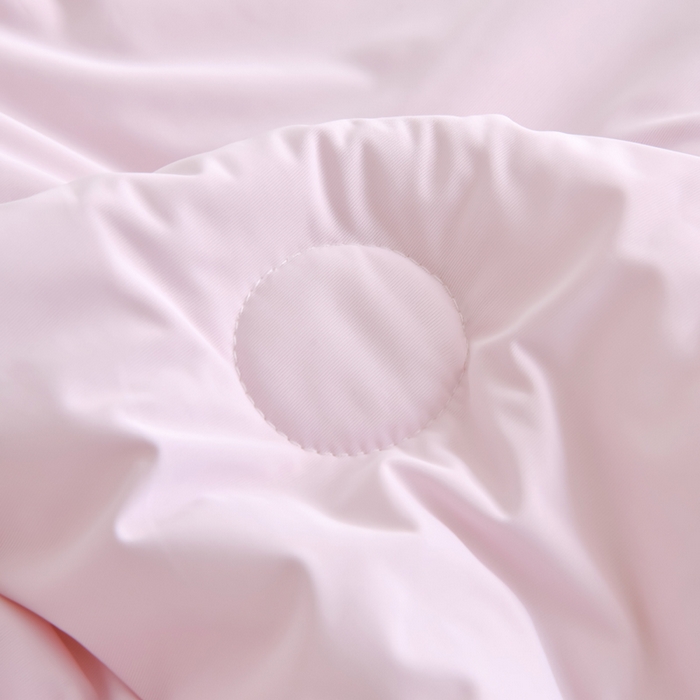 91家纺网 家纺一手货源 找家纺 圣尔雅2025新款A类高克重锦纶氨纶黑科技凉感夏被冰激凌空调被夏凉被 淡紫粉+黄