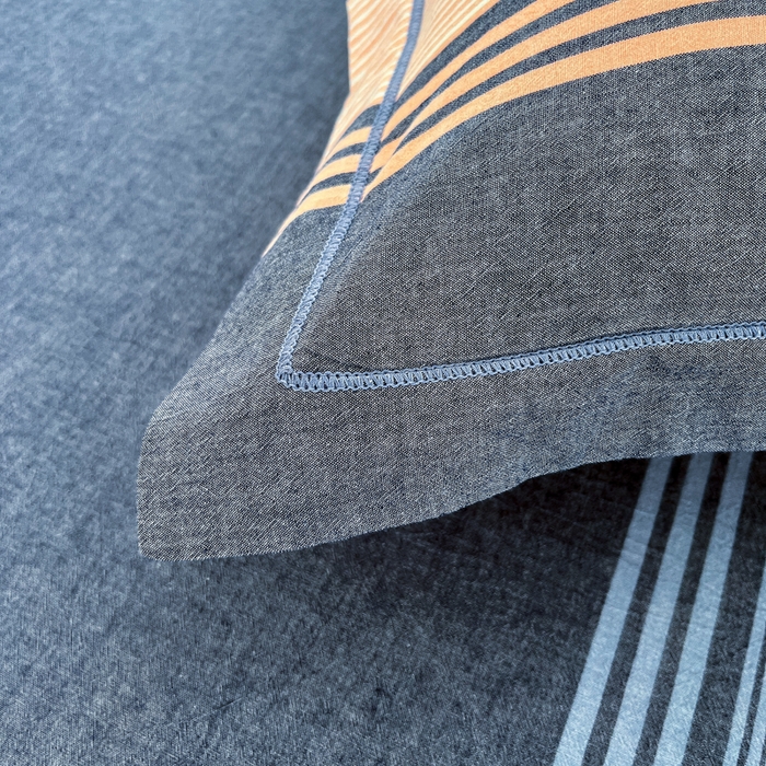 91家纺网 家纺一手货源 找家纺 金窝窝家纺 2025新款纯棉水洗棉四件套 巴黎灰