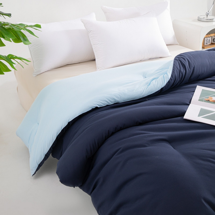 91家纺网 家纺一手货源 找家纺 龙图家纺 2025新款星球深睡被 远山蓝