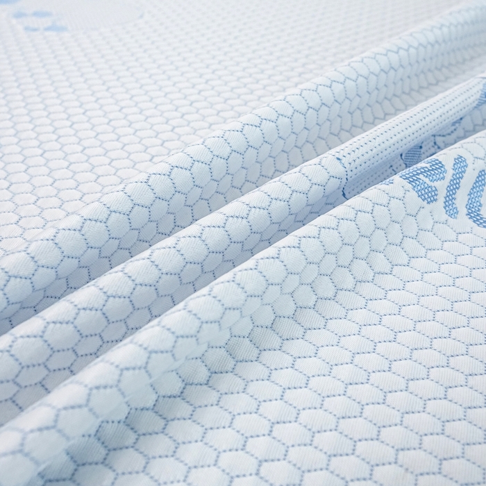 91家纺网 家纺一手货源 找家纺 春寻家纺 2025新款凉豆豆冰丝凉席席子-床裙款 卡皮巴拉-蓝