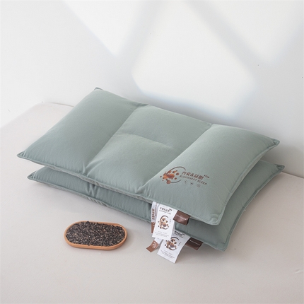 麦肯锡 2025新款益眠分区纯荞麦枕枕头枕芯 松石绿46*72