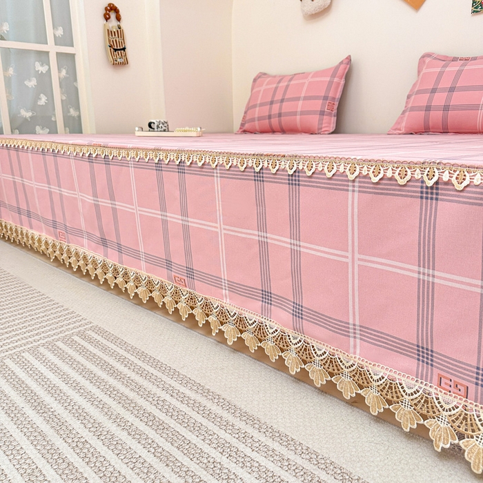 91家纺网 家纺一手货源 找家纺 手艺人家纺 2025新款亲肤舒适老粗布单层炕盖榻榻米炕垫 LDK05