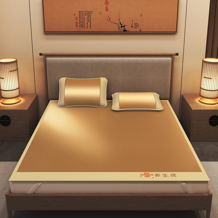 91家纺网 家纺一手货源 找家纺 迪乐妮 2025新款藤席养身席 单面席—步步高