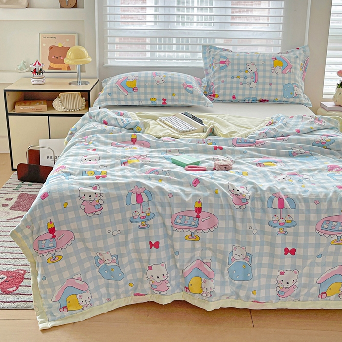 91家纺网 家纺一手货源 找家纺 （总）富艺隆 2025新款水洗棉印花夏被