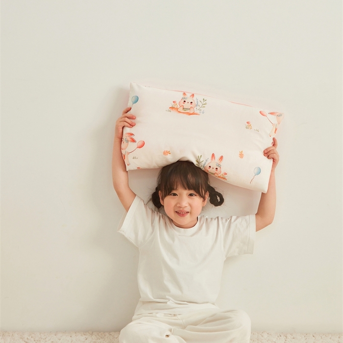 91家纺网 家纺一手货源 找家纺 艾佳宝贝 2025新款A类全棉纯棉儿童单枕套多尺寸可拆式枕头 春日游玩