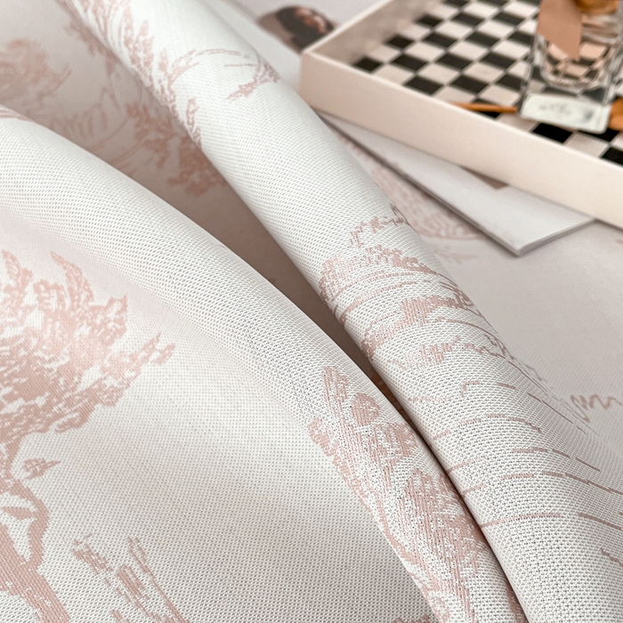 91家纺网 家纺一手货源 找家纺 子曰 2025新款高定版A类PE聚乙烯凉感凉席提花凉席 秘境-粉
